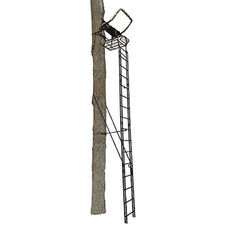 Muddy Skybox Deluxe Ladderstand, 20', Double Rail Ladder MLS1550